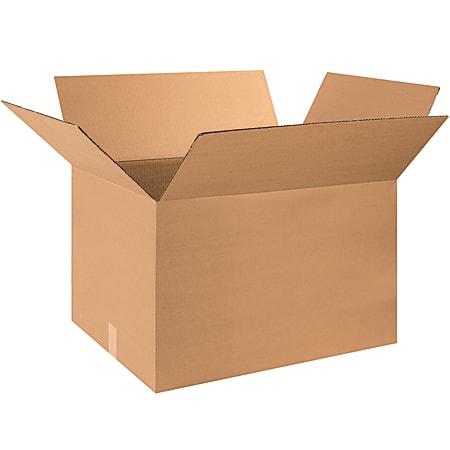 Partners Brand Corrugated Boxes, 18"H x 20"W x 30"D, 15% Recycled, Kraft, Bundle Of 15