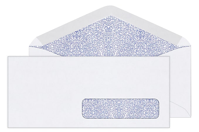 Office Depot® Brand #10 Security Envelopes, Right Window,