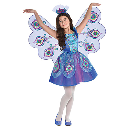 Amscan Pretty Peacock Girls' Halloween Costume, Small