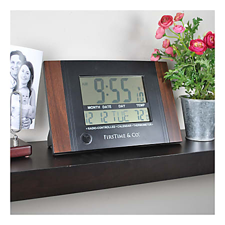 FirsTime & Co.® Executive Digital Clock, Black