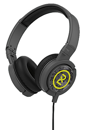 Skullcandy 2XL Phase Over-Ear Headphones, Dark Gray/Black Lime