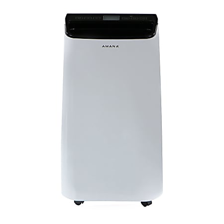 Amana Portable Air Conditioner With Remote Control, 250 Sq Ft, 28 3/4"H x 16 15/16"W x 14 1/4"D, White/Black