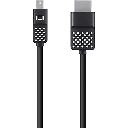 Belkin® Mini DisplayPort To HDTV Cable, Black, White