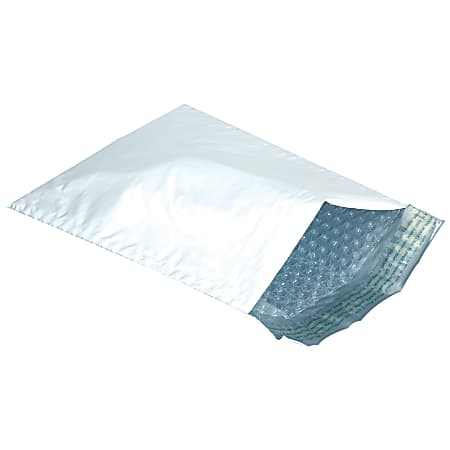 Office Depot® Brand Bubble-Lined Poly Mailers, 10 1/2" x 14 1/2", White, Box Of 25