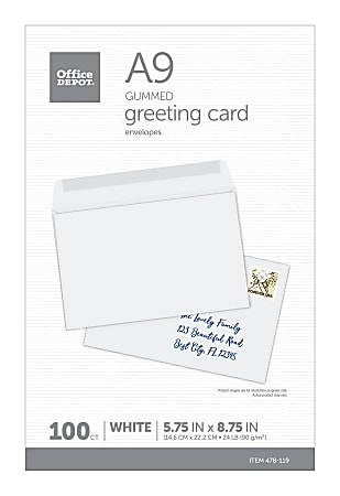 gift card sleeves office depot Glenmal 1200 Pcs Holder 3.5'' x 2.4'' Blank Hotel Key ID Card Holder Sleeve Kraft Envelopes Business Cover Protector for Keys : Products Fits standard gift cards. Office Depot Brand Greeting Card