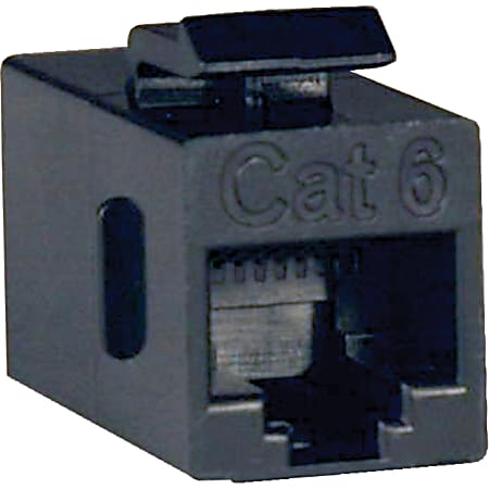 Eaton Tripp Lite Series Cat6 Straight Through Modular In-line Snap-in Coupler (RJ45 F/F), TAA - (RJ45 F/F)