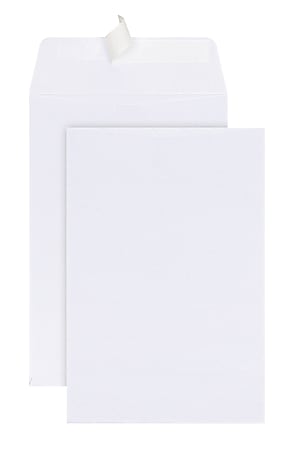 Office Depot® Brand Catalog Envelopes, 6" x 9", Clean Seal, White, Box Of 250