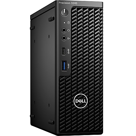 Dell Precision 3000 3240 Workstation - Intel Core i7 Octa-core (8 Core) i7-10700 10th Gen 2.90 GHz - 16 GB DDR4 SDRAM RAM - 512 GB SSD - Ultra Small - Windows 10 Pro 64-bitNVIDIA Quadro P1000 - Serial ATA Controller - Ethernet