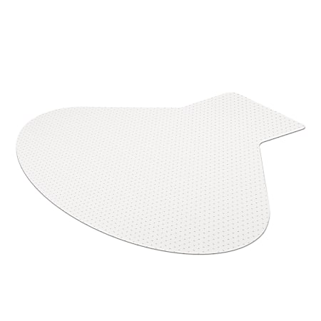 Realspace Low Pile Chair Mat For L Shaped Workstations 66 x 60 Clear ODP Business Solutions