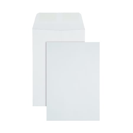 Office Depot® Brand  6-1/2" x 9-1/2" Catalog Envelopes, Gummed Seal, White, Box Of 500