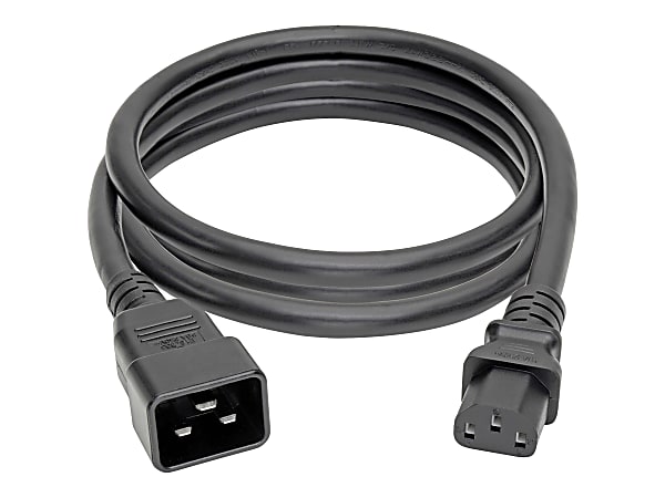 Eaton Tripp Lite Series C20 to C13 Power Cord for Computer - Heavy-Duty, 15A, 100-250V, 14 AWG, 7 ft. (2.13 m), Black - Power cable - power IEC 60320 C13 to IEC 60320 C20 - 7 ft - black
