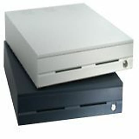 Logic Controls CR3003-GY Cash Drawer - 5 Bill - 6 Coin - USB, - Gray - 3.3" Height x 16.1" Width x 15.7" Depth