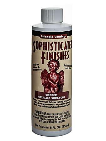 Triangle Coatings Sophisticated Finishes Metallic Surfacers, 8 Oz, Copper