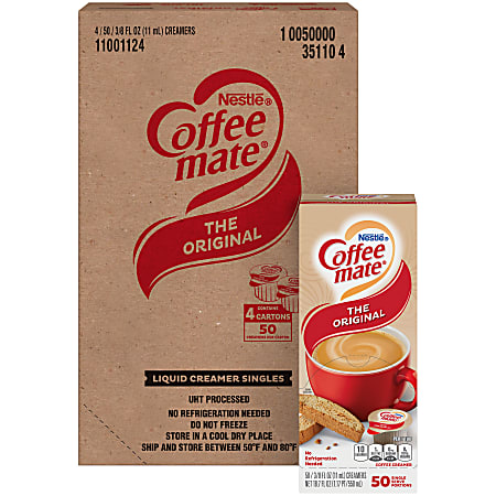 Coffee mate single serve sale