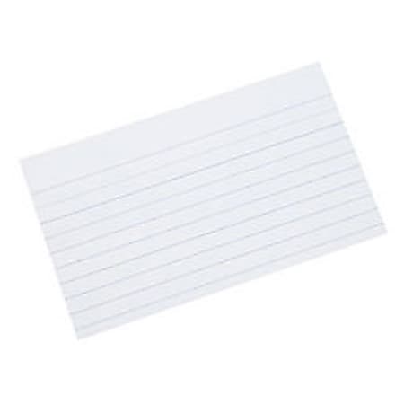 50% Recycled Index Cards, 3" x 5", Ruled, Pack Of 100 (AbilityOne 7530-00-247-0318)