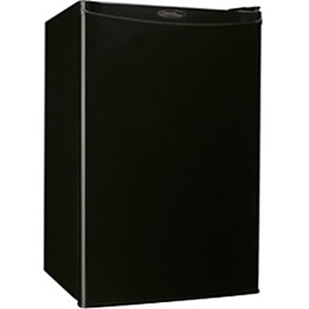 Danby Designer Compact Refrigerator - 4.40 ft³ - Manual Defrost - Reversible - 3.99 ft³ Net Refrigerator Capacity - 0.45 ft³ Net Freezer Capacity - 226 kWh per Year - Black - Built-in