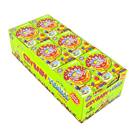 Cry Baby Tears Sour Candy, 3/4", Box Of 24