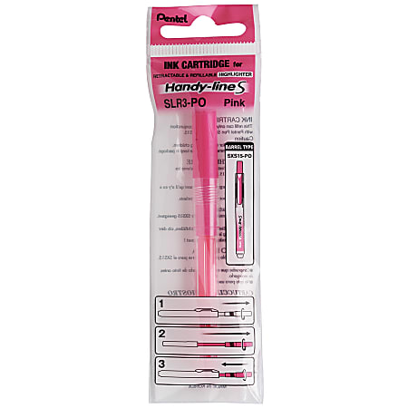 Pentel® Handy-Line S™ Retractable Highlighter Refill, Pink