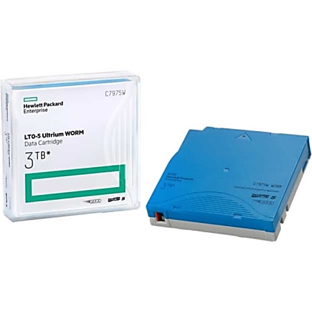 HPE LTO Ultrium 5 Data Cartridge with Custom Barcode Labeling - LTO-5 - Labeled - 1.50 TB (Native) / 3 TB (Compressed) - 2775.59 ft Tape Length - 20 Pack