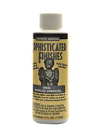 Triangle Coatings Sophisticated Finishes Metallic Surfacers, 4 Oz, Steel, Pack Of 2