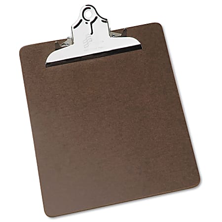 SKILCRAFT 50% Recycled Heavy-Duty Clipboard, 9" x 12 1/2", Brown (AbilityOne 7520-00-281-5918)