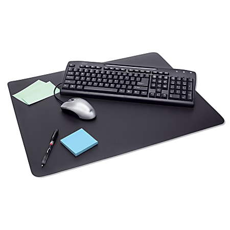 Office Depot® Brand Home & Cubicle Desk Pad, 19" x 24", Black