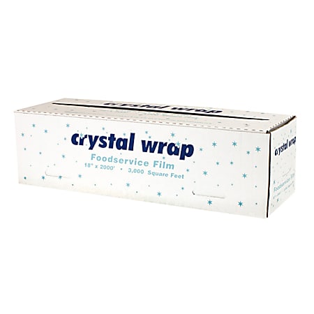 Anchor Packaging Crystalwrap™ Cutter Box Food Wrap, 18" x 3,000", Clear