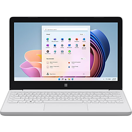 Microsoft Surface Laptop SE 11.6" Netbook - HD - 1366 x 768 - Intel Celeron N4120 - 8 GB Total RAM - 128 GB Flash Memory - Silver- Windows 11 SE 600