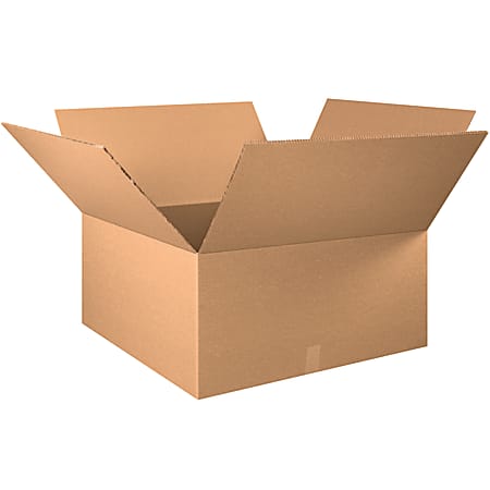 Partners Brand Double-Wall Heavy-Duty Corrugated Cartons, 30" x 30" x 16", Kraft, Box Of 5