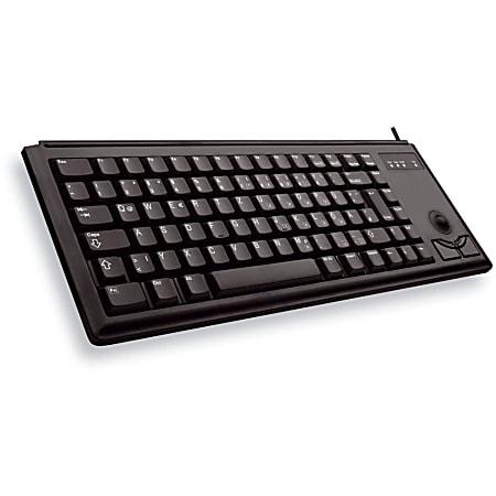 CHERRY UltraSlim G84-4420 Keyboard - 83 Keys - QWERTY Layout - PS/2 - Black