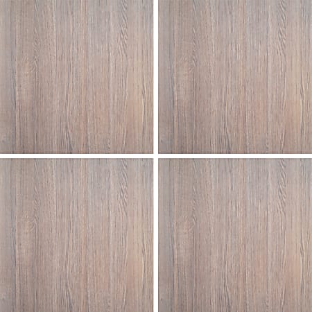 Deflect-O® Decorative Wall Panels, Oak Whitewash, Pack Of 4