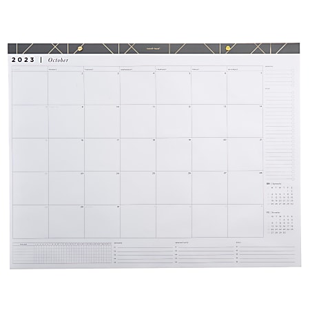 2023 2024 russell+hazel 2024 Desktop Calendar 15 Months October 2023 December 2024