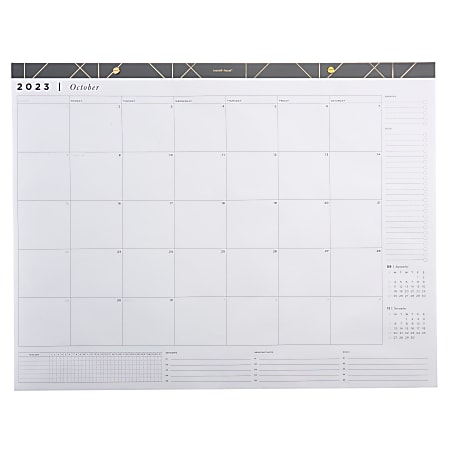 2023-2024 russell+hazel 2024 Desktop Calendar 15 Months October