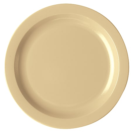Cambro Camwear Round Dinnerware Plates, 10", Beige, Set Of 48 Plates