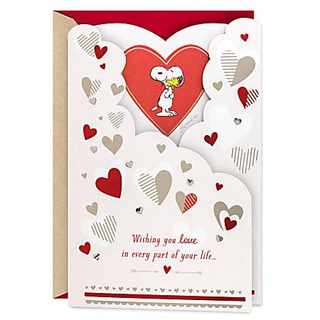 Hallmark Peanuts Valentine's Day Card (Snoopy and Woodstock Glad You're in My Life)