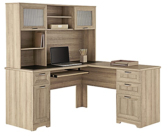 Realspace Magellan 59 W L Shape Corner Computer Desk Blonde