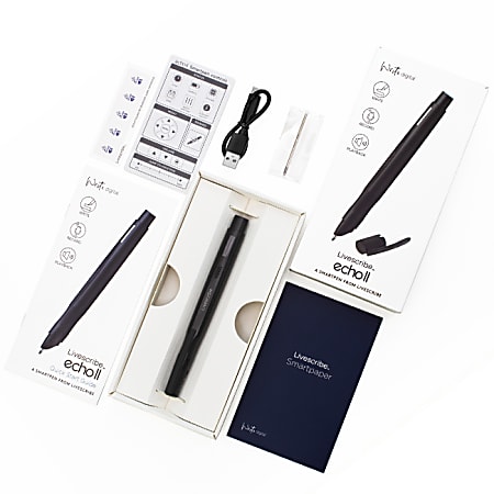 Livescribe Echo 2 Digital Pen Black Office Depot