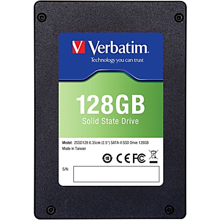 Verbatim 128GB 2.5" SATA II Solid State Drive (SSD) Complete Upgrade Kit