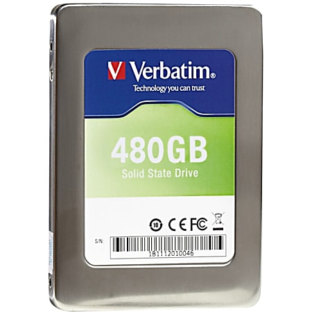 Verbatim 480GB 2.5" SATA III Internal Solid State Drive (SSD) (Drive Only)