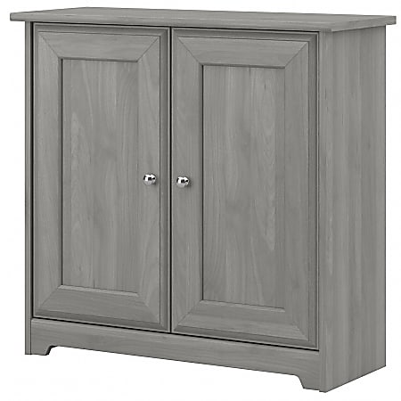 Bush Furniture Cabot Small Storage Cabinet With Doors, Modern Gray, Standard Delivery