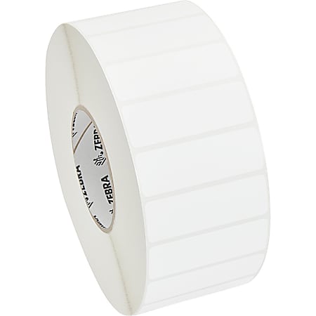 Zebra Label Paper, F58804, 3" x 1" Direct Thermal Zebra Z™Perform 1000D, 3" Core, 5,500 Labels Per Roll, 6 Rolls