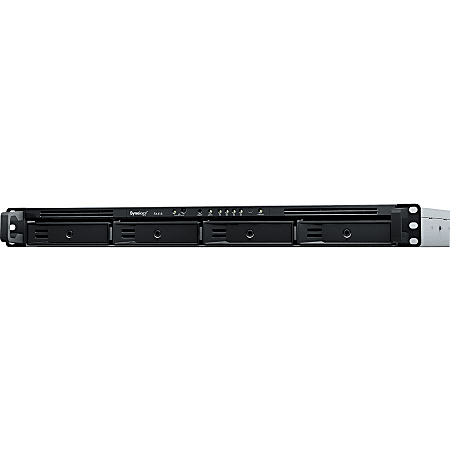 Synology RX418 Drive Enclosure - eSATA Host Interface - 1U Rack-mountable - 4 x HDD Supported - 4 x SSD Supported - 4 x Total Bay - 4 x 2.5"/3.5" Bay