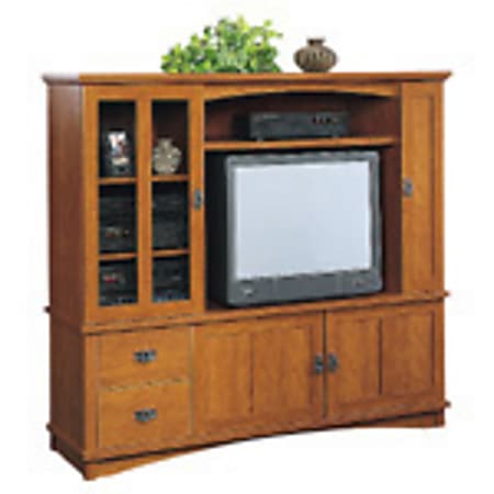 Sauder® Mission Entertainment Center, Fruitwood
