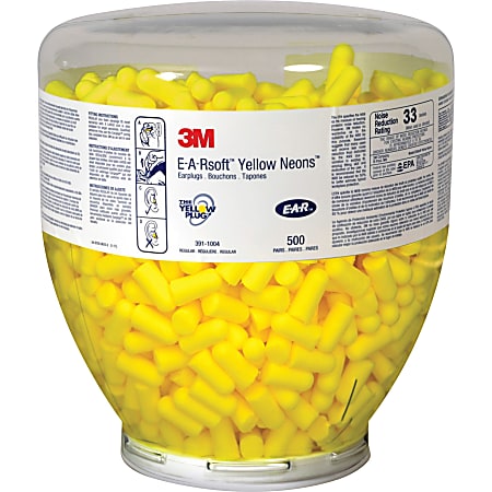 E-A-R Classic Earplugs - 1000 / Bottle - Yellow - Polyurethane Foam - Medium E-A-R Classic Earplugs - 1000 / Bottle - Yellow - Polyurethane Foam - Medium