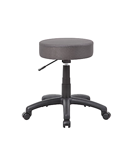 Boss Office Products Multipurpose Mesh Stool, Charcoal Gray/Black