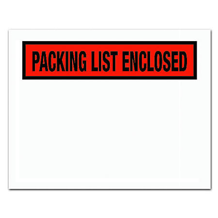 Partners Brand "Packing List Enclosed" Envelopes, Panel