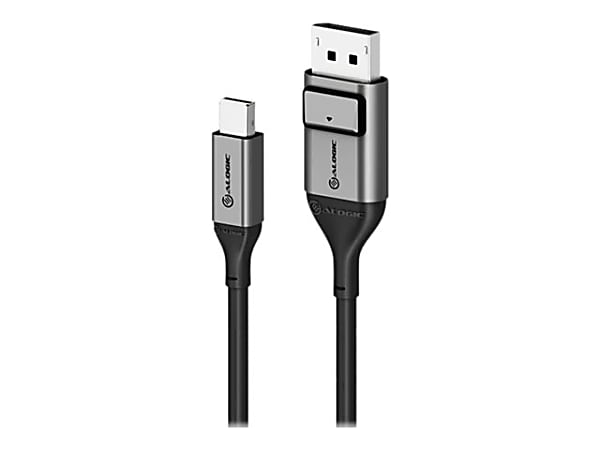ALOGIC Ultra - DisplayPort cable - Mini DisplayPort (M) to DisplayPort (M) - DisplayPort 1.4 - 6.6 ft - 8K UHD (7680 x 4320) support, FEC - space gray