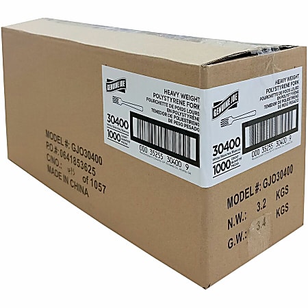 Genuine Joe Heavyweight Disposable Forks - 1 Piece(s) - 1000/Carton - Fork - 1 x Fork - Disposable - White Genuine Joe Heavyweight Disposable Forks - 1 Piece(s) - 1000/Carton - Fork - 1 x Fork - Disposable - White