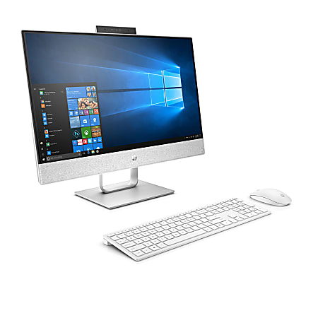 HP Pavilion 24-x030 All-In-One PC, 23.8" Full HD Touch Screen, Intel® Core™ i7 Quad Core, 8 GB Memory, 1 TB SSD/Hard Drive Options, Windows 10 Home