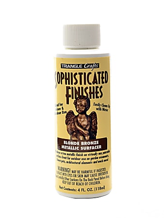 Triangle Coatings Sophisticated Finishes Metallic Surfacers, 4 Oz, Blonde Bronze, Pack Of 2